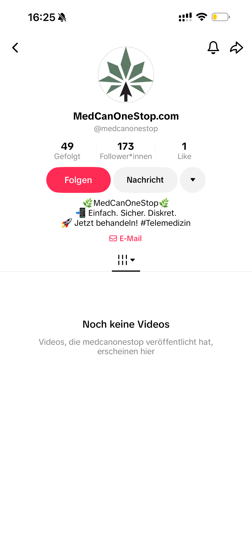MCOS TikTok-Profil @medcanonestop